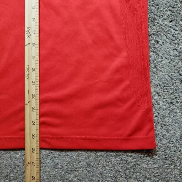Nike Polo Shirt Mens‎ Large Red Short Sleeve Branded Golf - Picture 12 of 13